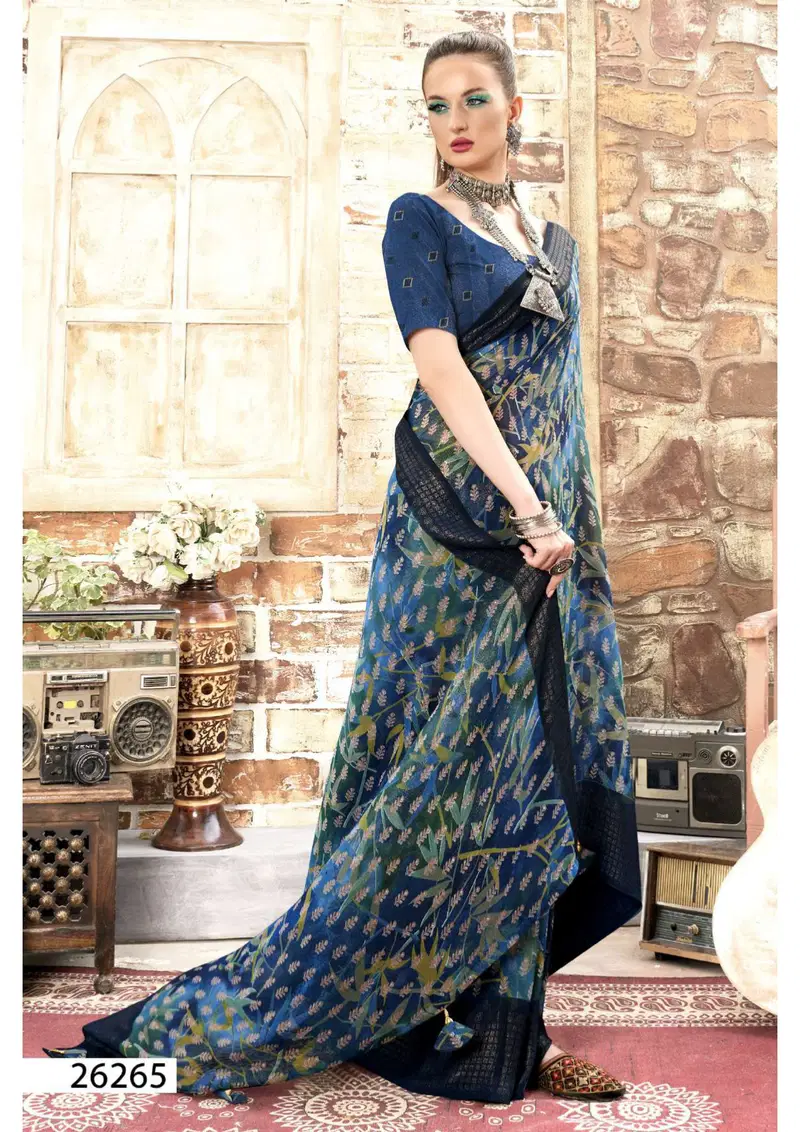 Vyanjana Vol 05 By Vallabhi Designer Georgette Sarees Wholesale Shop In Surat